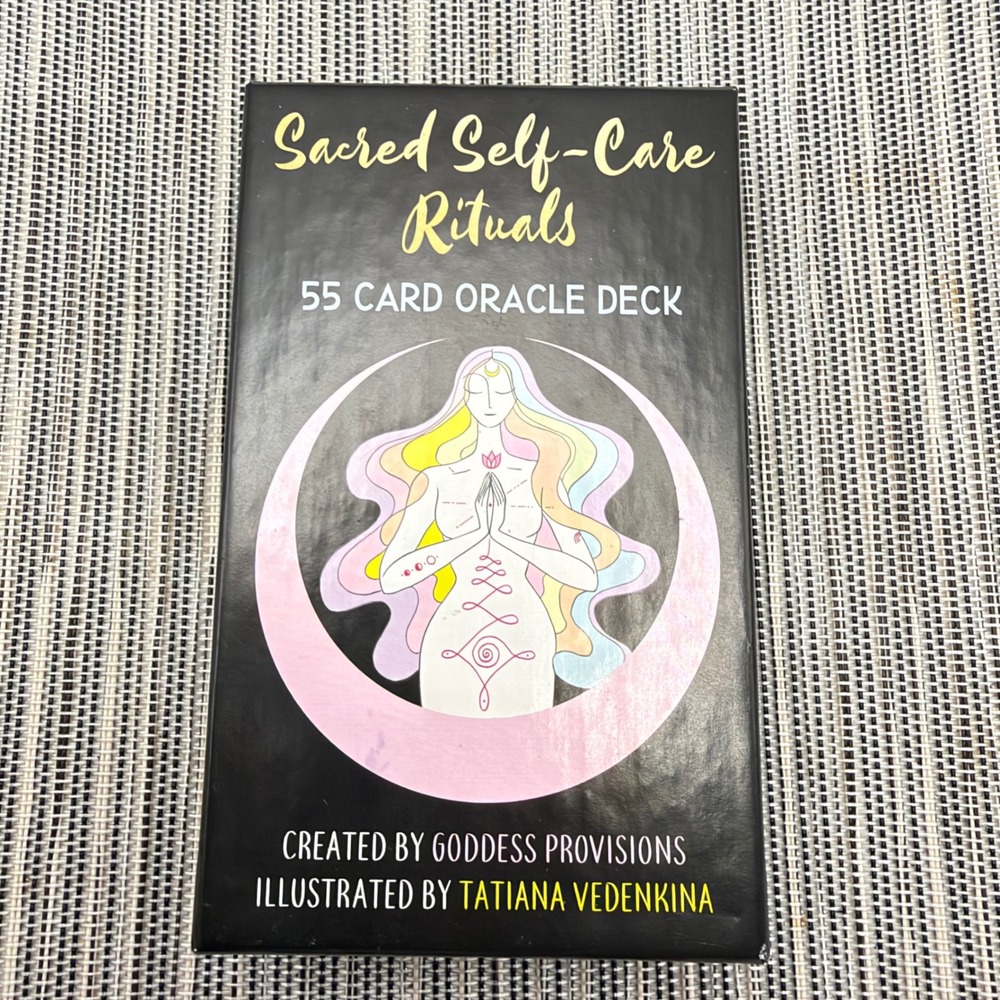 Goddess Provisions Sacred Self-Care Rituals 55 Card Oracle Deck Vedenkina